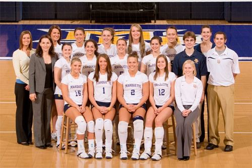 2007-2008 Women's Volleyball Team Photo